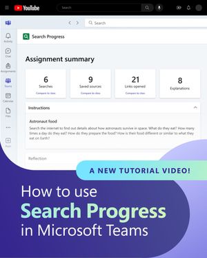 Image post by @MicrosoftEDU on Twitter