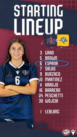 Image post by @FDUKnightsWSOC on Twitter/X