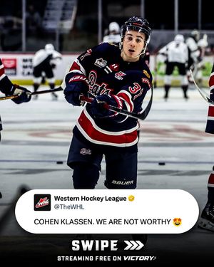 Image post by @westernhockeyleague on Instagram