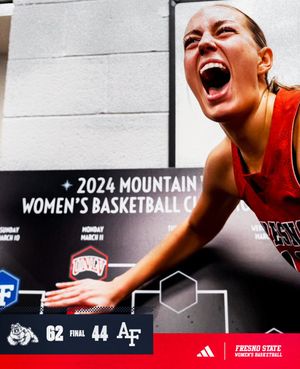 Image post by @FresnoStateWBB on Twitter