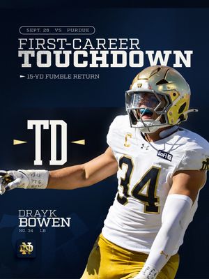 Image post by @ndfootball on Instagram