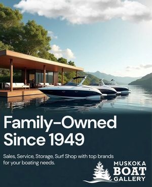 Image post by @MuskokaBoatGallery on Facebook