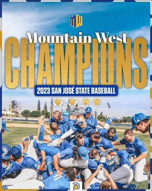 Image post by @SanJoseStateBSB on Twitter