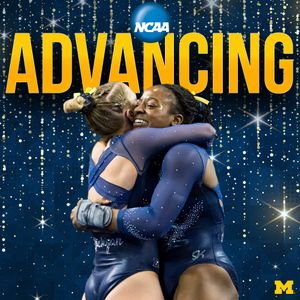 Image post by @UMichWGym on Twitter