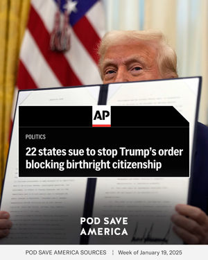 Image post by @podsaveamerica on Instagram