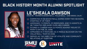 Image post by @RMUAthletics on Facebook
