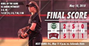 Image post by @unlvsoftball on Instagram