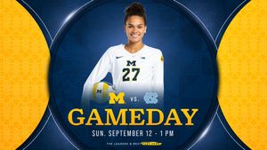 Image post by @umichvball on Twitter/X