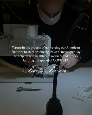 Image post by @BrooksBrothers on Twitter