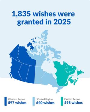 Image post by @makeawish_canada on Instagram