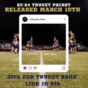 Image post by @cchscolts_cheer on Instagram