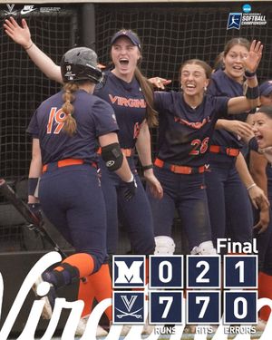 Image post by @UVASoftball on Twitter