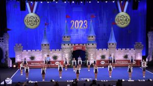 Video post by @corner_canyon_cheer on Instagram