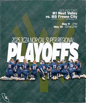 Image post by @West Valley College Softball on Facebook