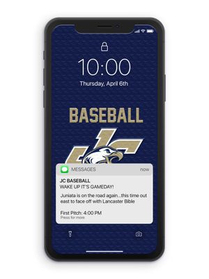 Image post by @JuniataBaseball on Twitter