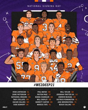 Image post by @clemsonfb on Instagram