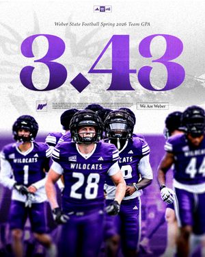 Image post by @weberstatefb on Instagram