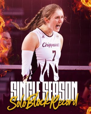 Image post by @CMUVolleyball on Twitter