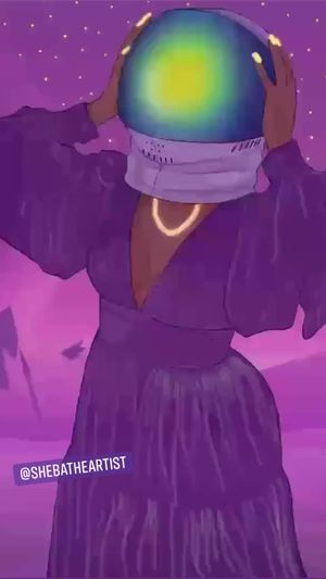 Video post by @ShebaTheArtist on Facebook