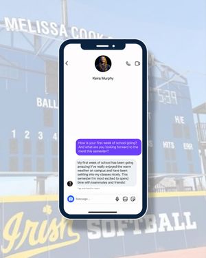 Image post by @notredamesoftball on Instagram