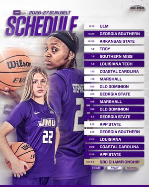 Image post by @jmuwbasketball on Instagram