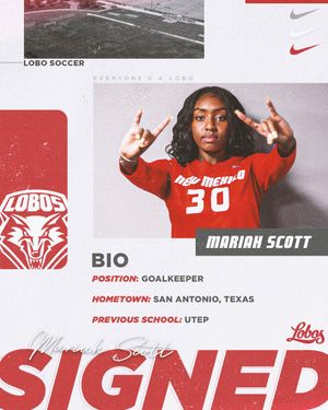 Image post by @UNMLoboWSoccer on Twitter