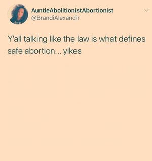 Image post by @shoutyourabortion on Instagram