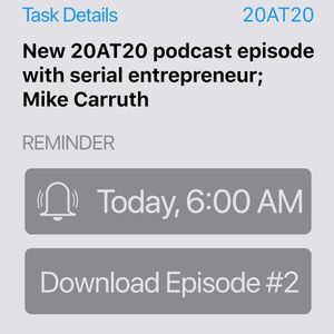 Image post by @20at20podcast on Instagram