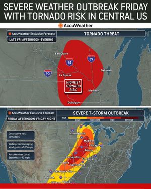 Image post by @accuweather on Twitter