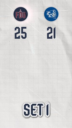 Image post by @FDUKnightsWVB on Twitter