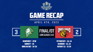Image post by @OHLHockey on Twitter