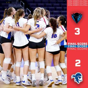 Image post by @DePaulVball on Twitter