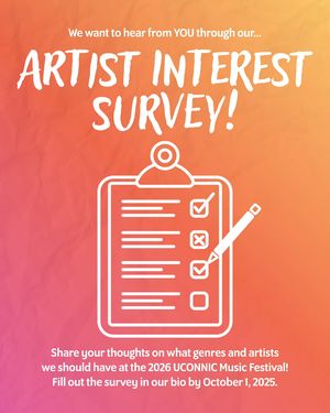 Image post by @uconnicmusicfest on Instagram