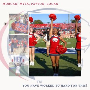 Image post by @southalabama.cheerleading on Facebook