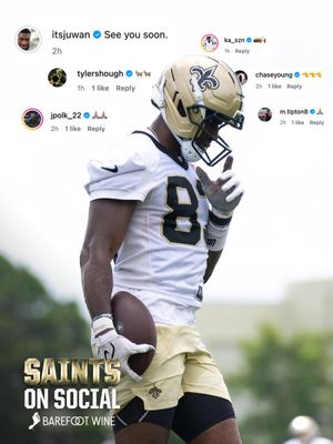 Image post by @Saints on Twitter