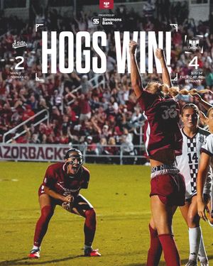Image post by @RazorbackSoccer on Twitter