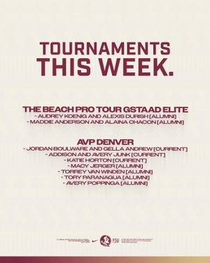 Image post by @fsubeachvolleyball on Instagram