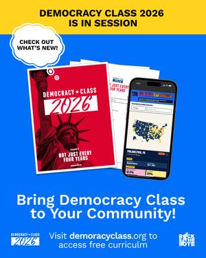 Image post by @rockthevote on Instagram