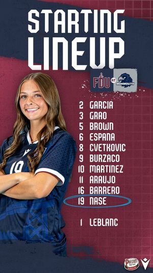 Image post by @FDUKnightsWSOC on Twitter