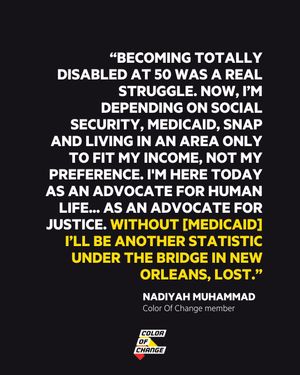Image post by @colorofchange on Instagram