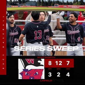 Image post by @whitworthbaseball on Instagram