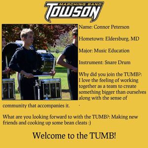 Image post by @towsonband on Instagram