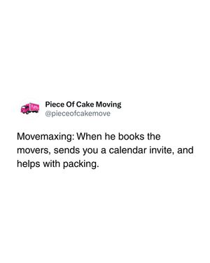 Image post by @pieceofcakemoving on Instagram