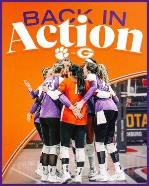 Image post by @ClemsonVB on Twitter