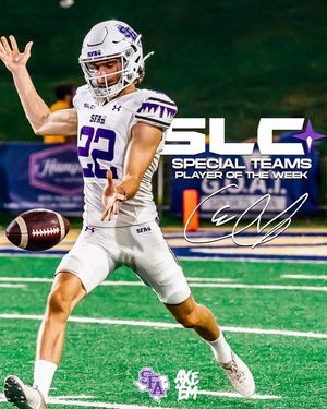 Image post by @SFA_Football on Twitter
