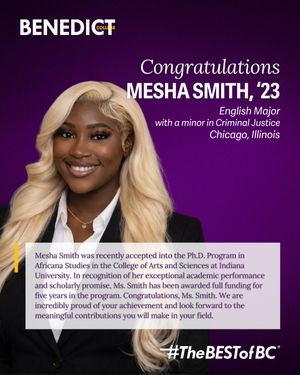 Image post by @benedict_college on Instagram