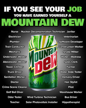 Image post by @mountaindew on Instagram