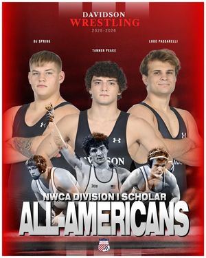 Image post by @davidsonwrestling on Instagram