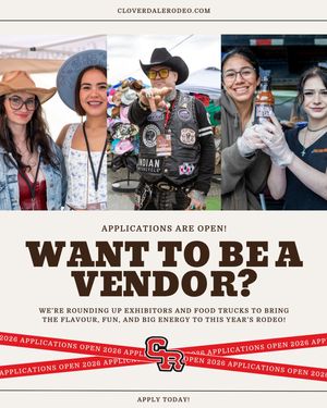 Image post by @cloverdalerodeo on Instagram