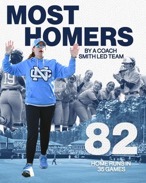 Image post by @UNCSoftball on Twitter